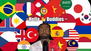 ASMR Hello 👋 Buddies In Different Languages [upl. by Namlaz810]