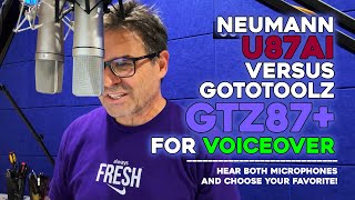 Neumann U87Ai Microphone vs GoToToolz GTZ87 Clone [upl. by Wemolohtrab]