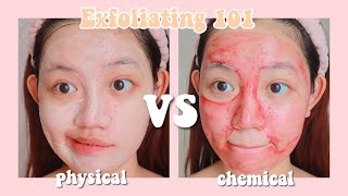 Exfoliating 101  physical vs chemical exfoliator mana yang lebih bagus [upl. by O'Callaghan537]