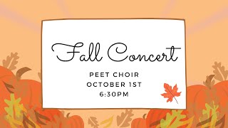 Peet Fall Concert 2425 [upl. by Metsky]