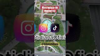 La macroplaza de monterrey vista desde el aire travel arquitectura turismo drone dji [upl. by Erdnaed]