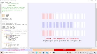 Nim Game  Python Turtle Graphics example  Python Turtle demo  Python Programming  Shorts [upl. by Annahaj]