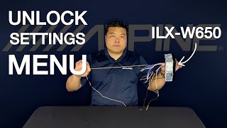 How to Unlock the Settings Menu on your Alpine iLXW650 [upl. by Nessy507]