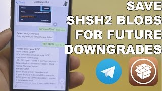 Prepare for iOS Downgrades  Save SHSH2 Blobs using Telegram EASIEST WAY [upl. by Adlaremse]