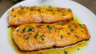 Ein einfaches und leckeres Rezept für Lachs in der Pfanne Schnell zum Abendessen [upl. by Anaejer]