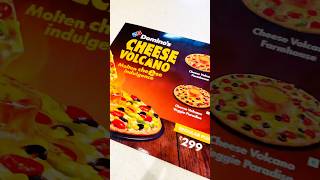 dominos volcano cheese pizza 🍕😱  food vlogs  shorts dominos pizza foodvlogs [upl. by Sommers794]