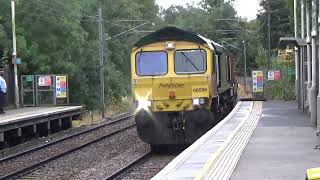 66 598 through Brondesbury on the NLL 01 Oct 24 [upl. by Enitsej526]