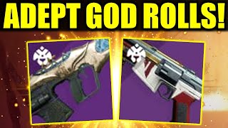 Destiny 2 NEW Adept Nightfall Weapons  Worth Grinding Grandmasters for [upl. by Enihsnus]