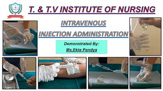 Intravenous injection [upl. by Eilssel]