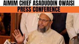 LIVE  Asaduddin Owaisis Press Conference  AIMIM  News9 [upl. by Aiuqram]