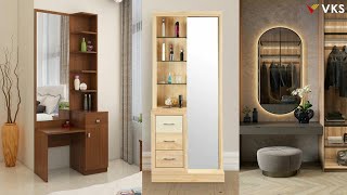 Modern Wooden Dressing Table Design  Modern Dressing Table with Mirror Design  Dresser Unit [upl. by Yeroc]