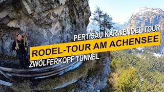 Pertisau Winter Wandern amp Rodeln Achensee Karwendel Insta360 4K [upl. by Anilam]