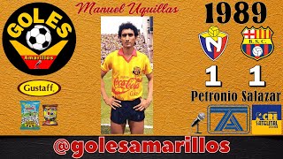 1989 El Nacional 1 Barcelona 1 Golazo de Manuel Uquillas [upl. by Dust320]