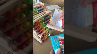 Workers in the toy factory are packaging newly made wooden toys toys gift diy woodentoys fyp [upl. by Yrod]