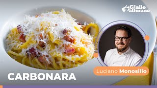 CARBONARA alla ROMANA CREMOSA la ricetta TRADIZIONALE dello chef Luciano Monosilio😍💛🥓🍴 [upl. by Naujuj]