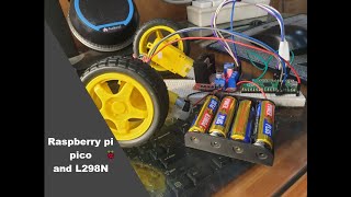 How to Control a DC motor using a Raspberry Pi pico and L298Nmotor driver [upl. by Anatol]