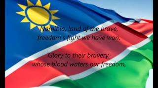 Namibian National Anthem  quotNamibia Land Of The Bravequot EN [upl. by Lichter]