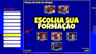 EFOOTBALL 2022  DREAM TEAM  COMO ALTERAR FORMAÇÃO E MUDAR POSIÇÃO DO JOGADOR [upl. by Eixor]