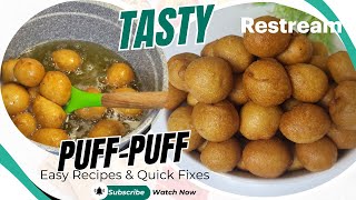 How to make Tasty and Chewy Puff Puffs at Home From Scratch [upl. by Norbel982]