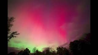 Aurora Timelapse  101024  PHENOMENAL SHOW Northern Lights  10000x Speed [upl. by Elohcim]