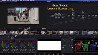 New Trick for Adjust Exposure in DaVinci Resolve Using Linear Gamma [upl. by Nottap889]