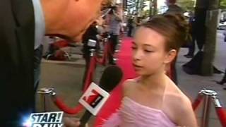 Jodelle Ferland  Swimming Lessons Premiere  Interview [upl. by Antoine670]