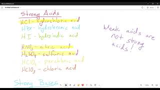 Strong Acids Strong Bases amp Polyprotic Acids [upl. by Anitsrik]