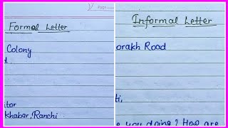 Formal and Informal letter in englishformat of formal letter how to write letter in english [upl. by Ibby55]