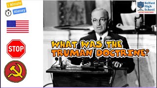 WHAT WAS THE TRUMAN DOCTRINE [upl. by Giarla226]