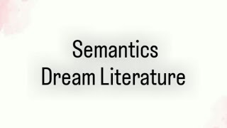 Semantics  Tamil explanation [upl. by Eenolem752]