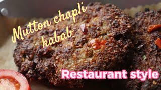 Soft and juicy Mutton Chapli Kabab  Restaurant style Kabab with kabab Raita [upl. by Nadual]