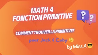 1168 Comment trouver la FONCTION PRIMITIVE 🤯 🤓 [upl. by Eleumas]