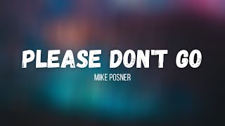 Mike Posner  Please Dont Go instrumental w lyrics [upl. by Einittirb]