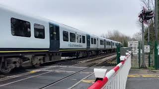 New Upgrade Pooley Green Level Crossing Surrey Tuesday 28032023 [upl. by Roux725]