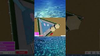 I BUILT A TRIANGLE POOL IN BLOXBURG  ROBLOX roblox bloxburg [upl. by Dwane]