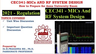 Anna University Exam Preparation  CEC341 MICs RF System Design Important Questions [upl. by Eal]