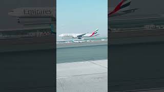 Emirates Airline landing Dxb airport shortvideo support emirates song urdu youtubeshorts [upl. by Hazrit]