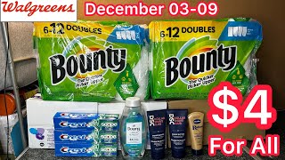 Walgreens Couponing December 0309 4 for all Stacking spend booster deal 033 crest [upl. by Toor]