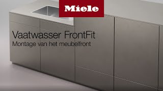 Hoe installeer ik het meubelfront bij mijn Miele vaatwasser met FrontFit  Miele [upl. by Etnod]