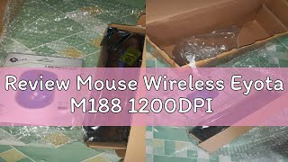 Review Mouse Wireless Eyota M188 1200DPI [upl. by Darbee]