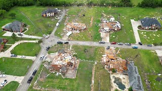 Plainview Estates Tornado Damage 4272024 Tornado  Ardmore Oklahoma [upl. by Salvucci]