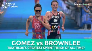 Gomez V Brownlee  An all time great sprint finish [upl. by Naleek]