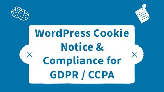 WordPress plugin for Cookie Notice amp Compliance for GDPR  CCPA [upl. by Rodney]