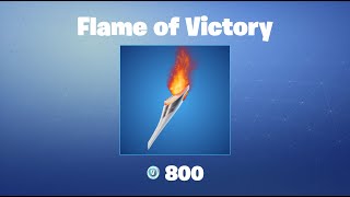 Flame of Victory  Fortnite Pickaxe [upl. by Lynda]