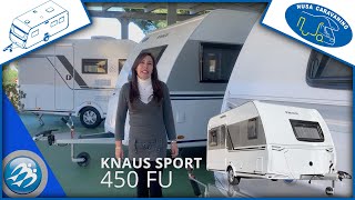 KNAUS SPORT 450FU  UNA CARAVANA ESPACIOSA Y MUY EQUIPADA [upl. by Eitsud]