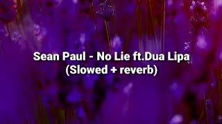 Sean Paul  No Lie ftDua Lipa Slowed  reverb song [upl. by Nilsoj]