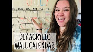 DIY Acrylic Wall Calendar [upl. by Ennyleuqcaj]