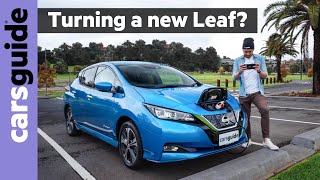 Nissan Leaf 2021 review Electric car test in the new e with bigger battery longer driving range [upl. by Sawyere]