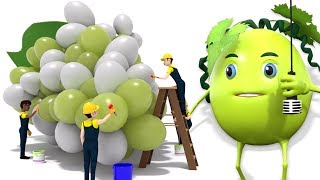 Grapes Are Green  Preschool Nursery Rhymes For Children by Kids Baby Club [upl. by Nalyt]