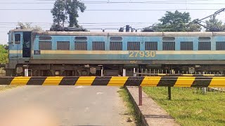 train gadi video electric engine normal speed🇮🇳🇮🇳 apna indian railway line [upl. by Sicard]